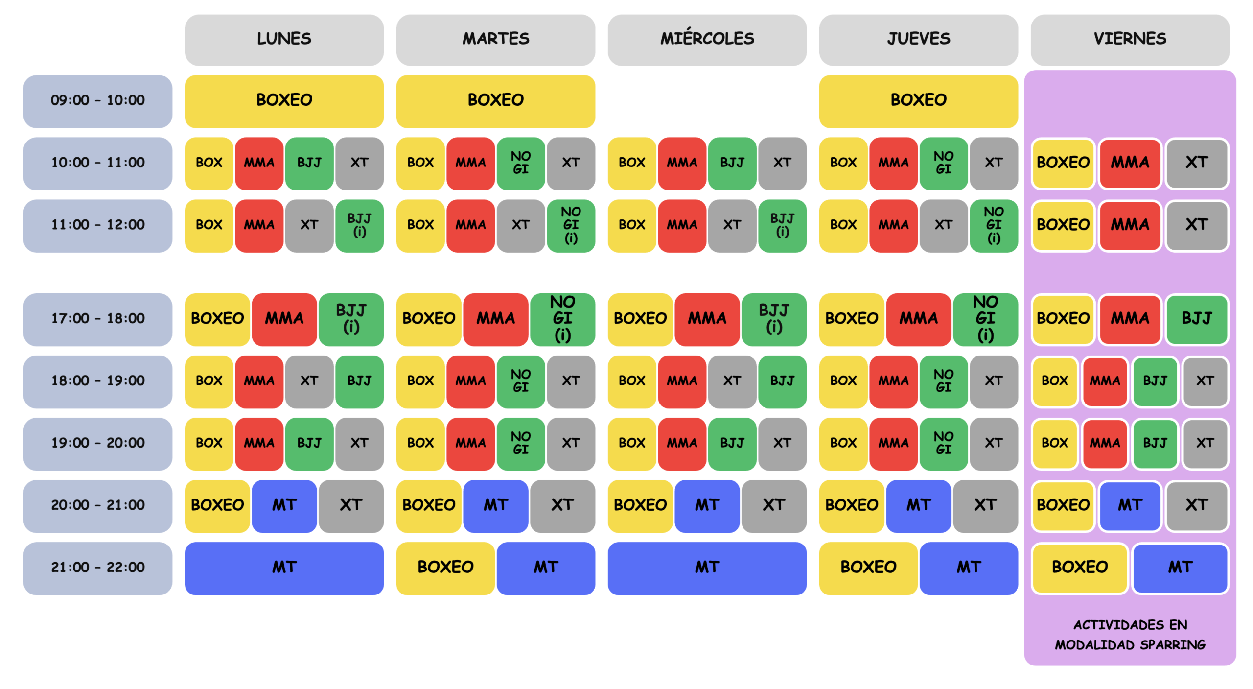 horario leganes septiembre 2026